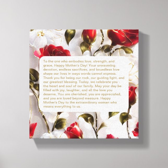 Cadeau pour maman Toile Premium enveloppée (Brilla (Recto)