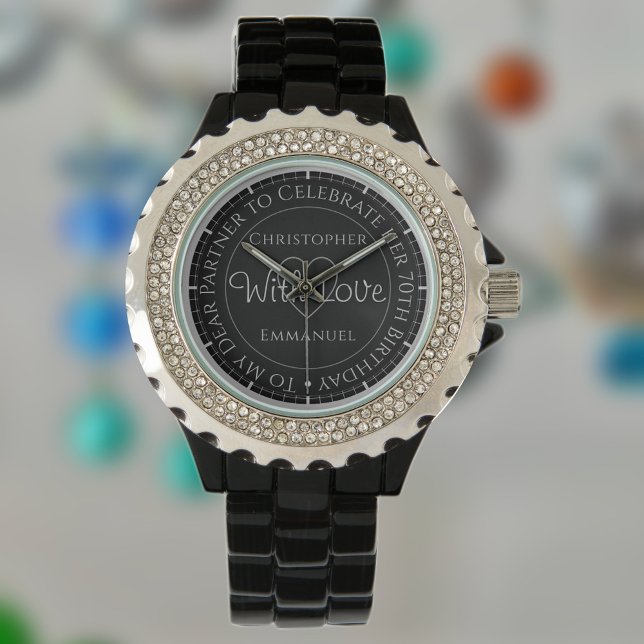 Cadeau pour partenaire. Montre Cadeau 70e Annivers (Créateur téléchargé)