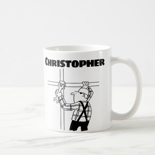 Cadeau pour un échafaudage avec un nom ajouté Mug  (Droite)