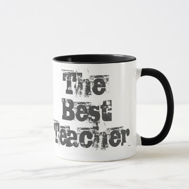 Cadeau pour un enseignant - Mug de café à deux ton (Droite)