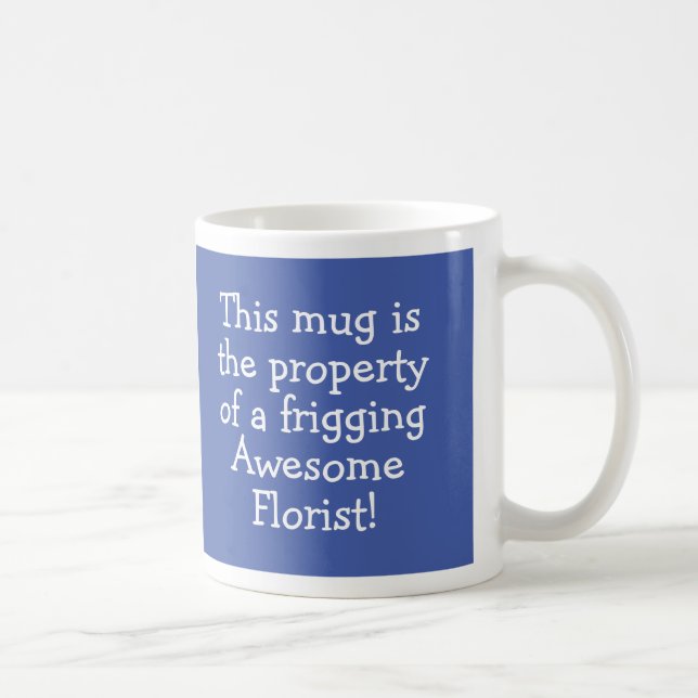 Cadeau pour un mug de café de fleuriste (Droite)