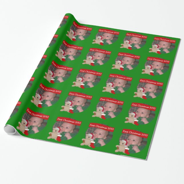 Cadeau Premier papier d'emballage de Noël (Déroulé)