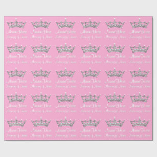 Cadeau Princesse papier d'emballage de bébé PERSONNALIS