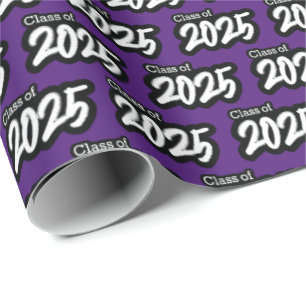 Cadeau Purple Bold Brush classe de papier d'emballage 202