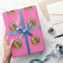 Quelque chose se prépare Rose Chaud Papier d'embal
