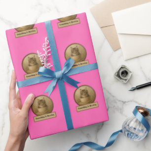 Cadeau Quelque chose se prépare Rose Chaud Papier d'embal