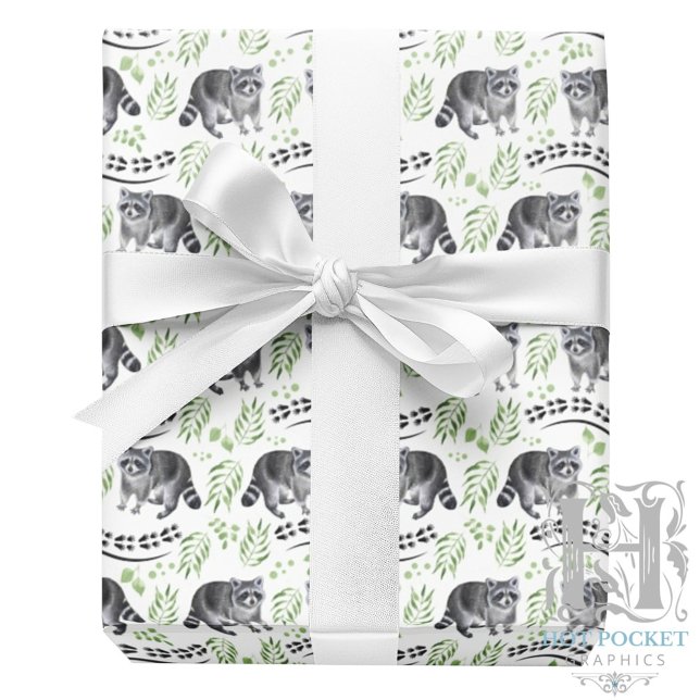 Cadeau Raton laveurs Papier d'emballage (Créateur téléchargé)
