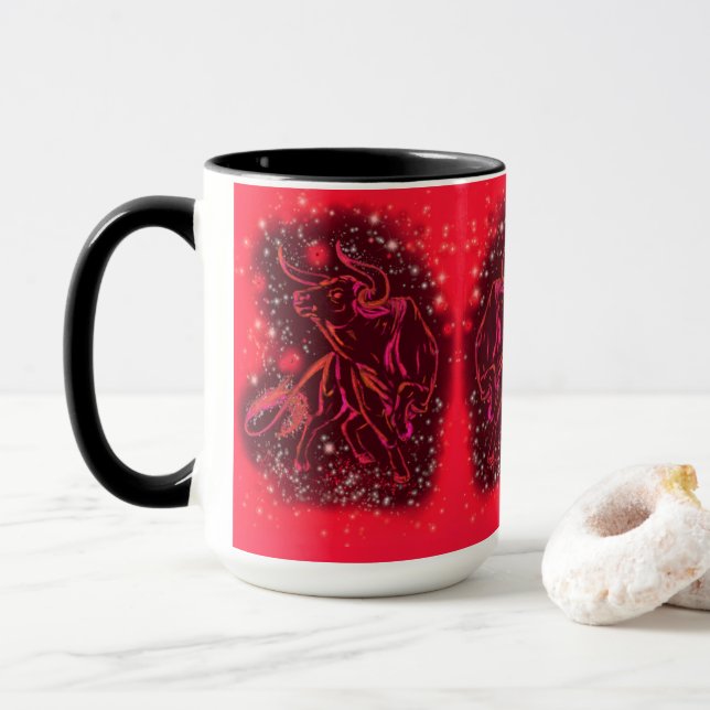 Cadeau Red Bull Mug Courir À Starry Night (Avec donut)