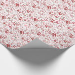Cadeau Red White Numbers 18th Birthday Wrapping Papier<br><div class="desc">Un rouleau de chic Deep Red Eighteen Birthday Giftwrap,  avec un motif du numéro 18 en Deep Red sur un Arrière - plan blanc que vous pouvez changer si vous le souhaitez ; d'un design numérique par Judy Adamson.</div>