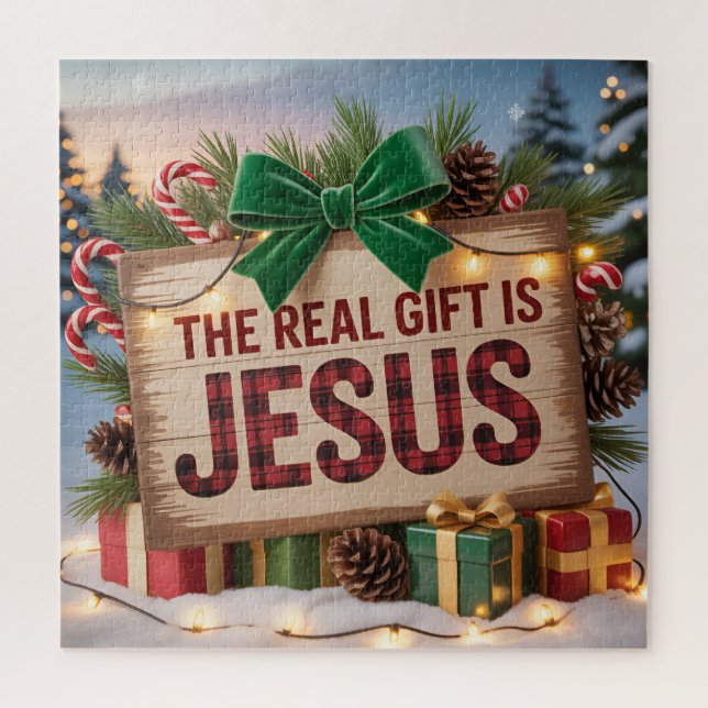 Cadeau Réel Jésus Puzzle (Vertical)