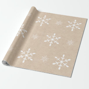 Cadeau Regard de papier d'emballage et Noël blanc des