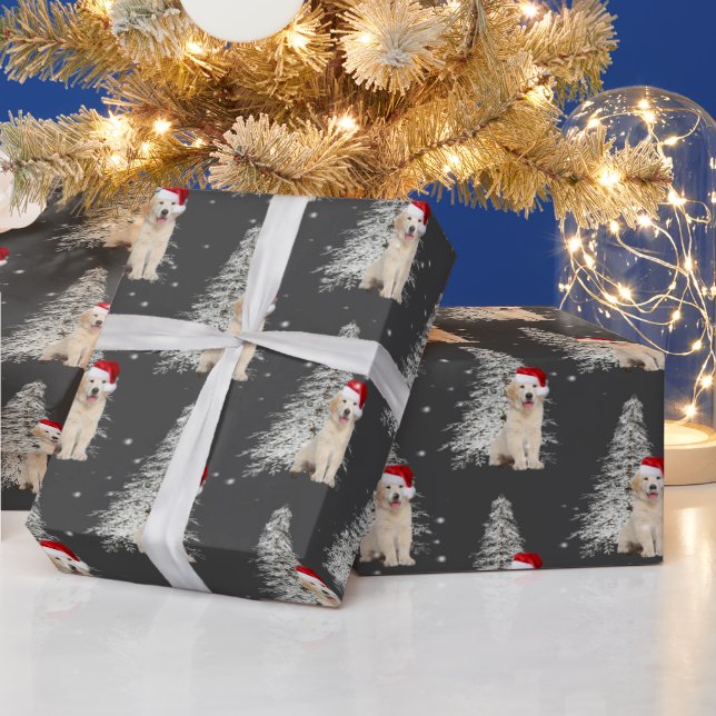 Cadeau Rétrificateur d'or de Noël et papier d'emballage d (Vacances)