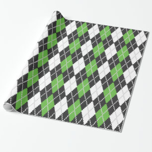Cadeau Rétro papier d'emballage à motifs de losanges