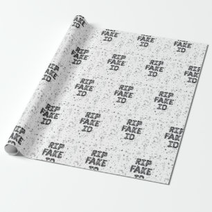 Cadeau RIP Fake I.D. 21st Birthday Wrapping Papier