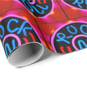 Cadeau Rock n Rouleau Musique néon Signer Regarder Papier