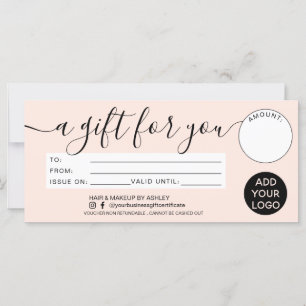 Cadeau rose vif moderne pour votre logo de certifi