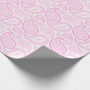 Cadeau Roses indien de Paisley sur le papier d'emballage