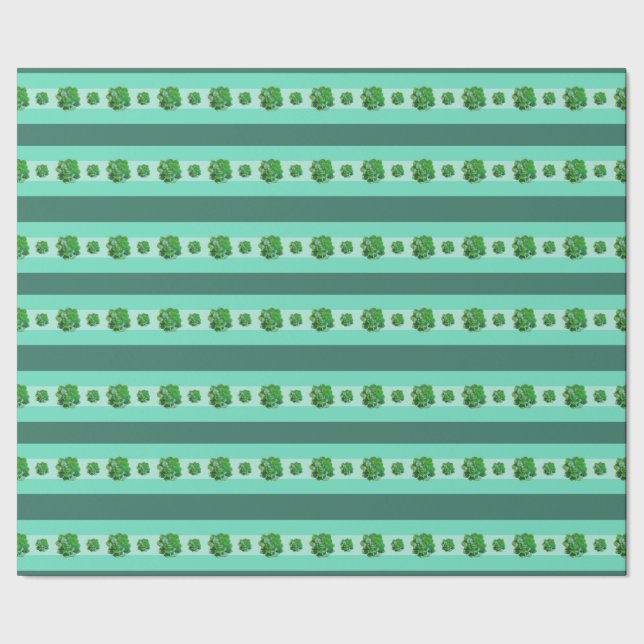 Cadeau Rosette Succulents Enveloppement Papier (Couture)