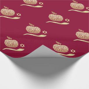 Cadeau Rosh Hashanah, Papier d'enveloppement de cadeaux p
