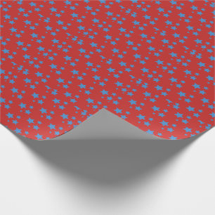 Cadeau Rouge Bleu Étoiles Design moderne Papier d'envelop