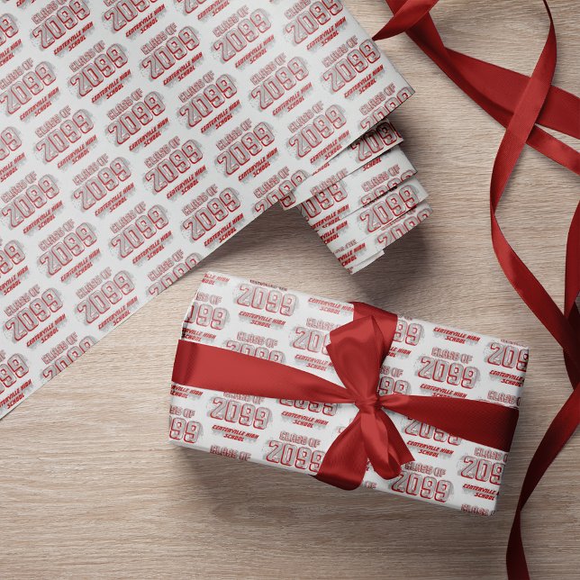Cadeau Rouge détendu classe moderne de papier d'enveloppe (Créateur téléchargé)