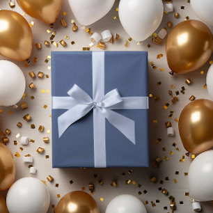 Cadeau Rouleau à papier à enveloppement bleu naturel tend