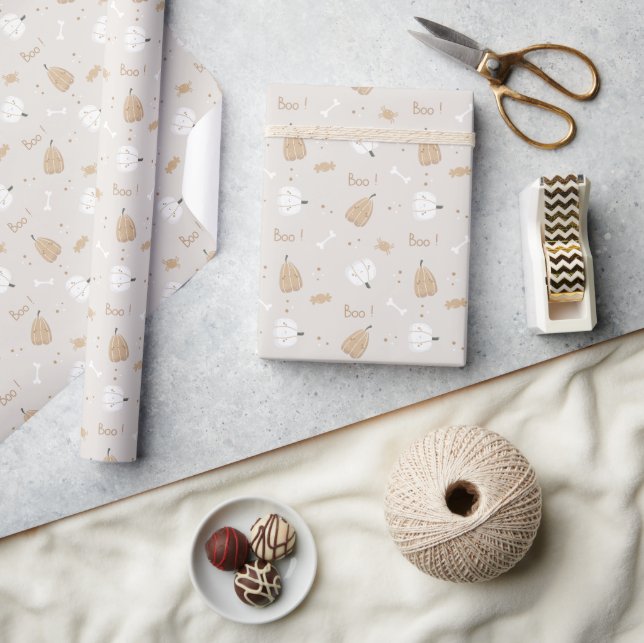 Cadeau Rouleau à papier Motif d'Halloween doux (Artisanat)