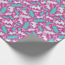 Rouleau de papier à enveloppement magenta Holly