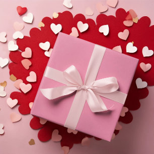 Cadeau Rouleau de papier à enveloppement rose Flamant ros