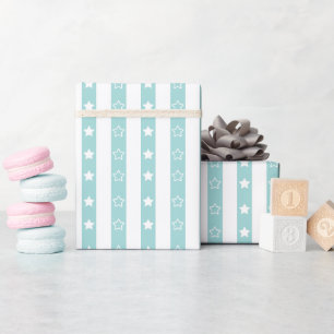 Cadeau Rouleau de papier à enveloppement Turquoise Motif