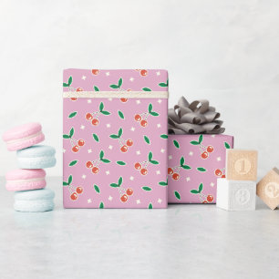 Cadeau Rouleau de papier d'emballage à motif de cerise do