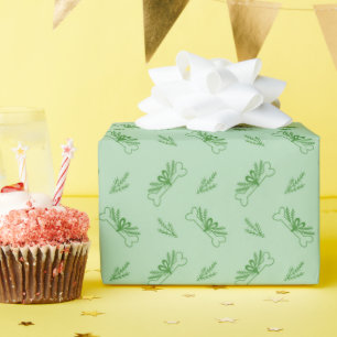 Cadeau Rouleau de papier d'emballage à motif de Noël simp
