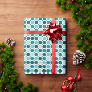 Cadeau Rouleau de papier d'emballage à motif points rétro