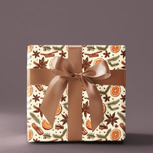 Cadeau Rouleau de papier d'emballage d'épices d'automne c