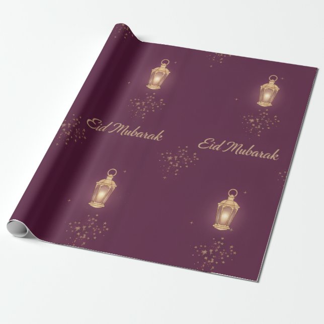 Cadeau Rouleau de papier d'emballage Eid (Déroulé)