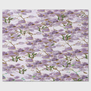 Cadeau Rouleau de papier d'emballage élégant à fleurs de 