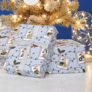 Cadeau Rouleau de papier d'emballage - Oies de Noël dessi