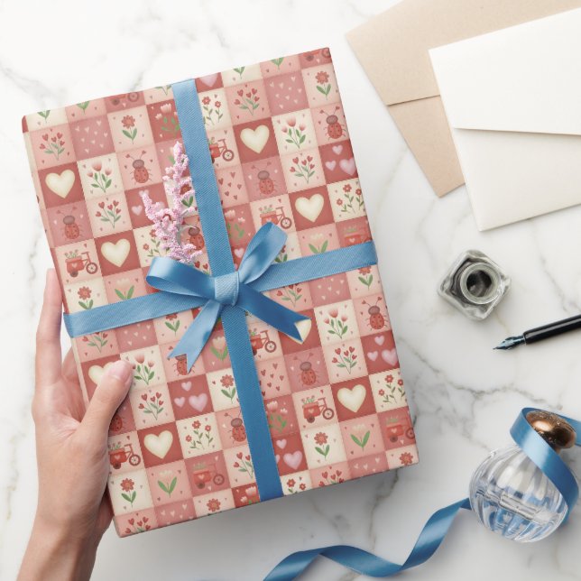 Cadeau Rouleau de papier d'emballage - Patchwork sucré de (Cadeaux)