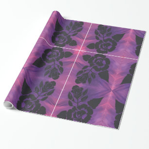 Cadeau Rouleau de papier d'emballage Rose Violet & Rose S