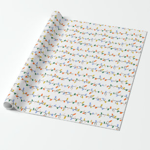 Cadeau Rouleau de papier d'enrobage des lumières de Noël