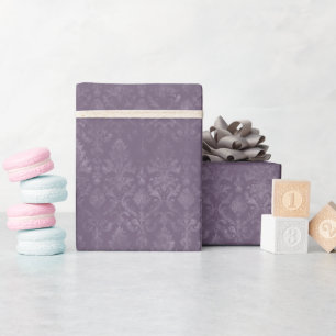 Cadeau Rouleau de papier d'enrobage en damas de couleur v