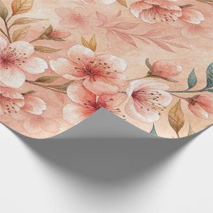 Cadeau Rouleau papier papier à envelopper en fleur de cer