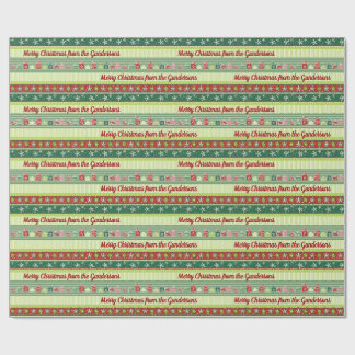 Cadeau Rubans de Noël personnalisés papier d'enveloppemen