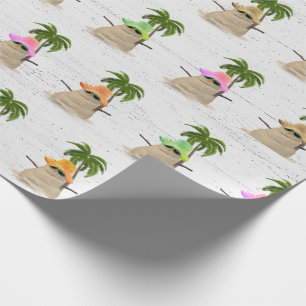Cadeau Sable Tropical Homme Avec Papier D'Enveloppement P
