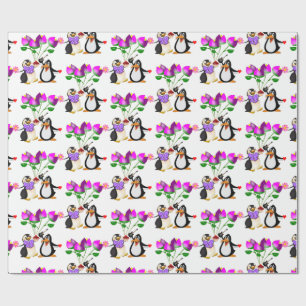 Cadeau Saint-Valentin Enveloppement papier Coeurs de ping