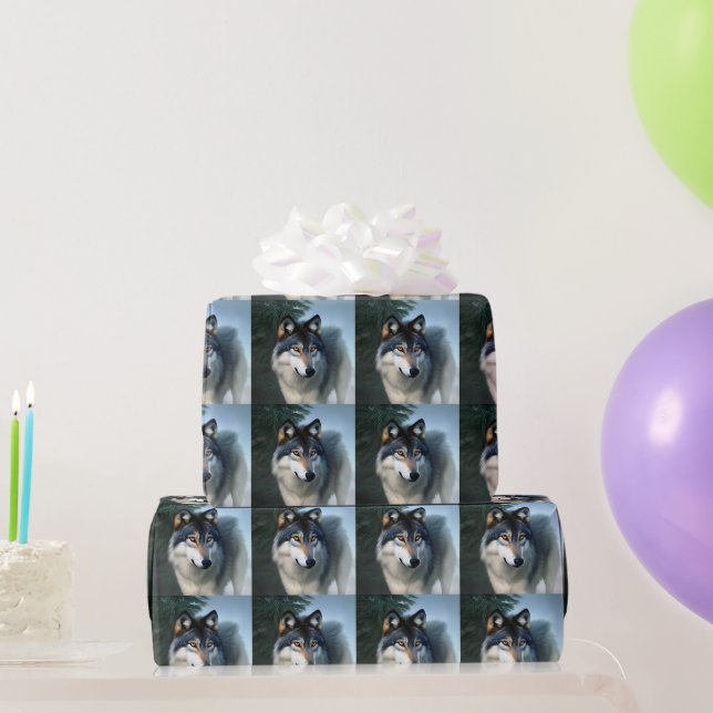 Cadeau Sans Peur Le Loup De L'Arctique, Papier Enveloppan (Cadeaux de fête)