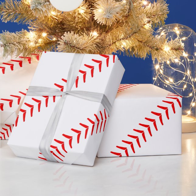 Cadeau Seams Baseball Stitches Baseball Party Papier cade (Vacances)