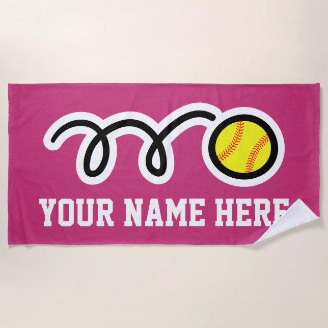 Cadeau serviette de plage personnalisée avec logo  (Devant)