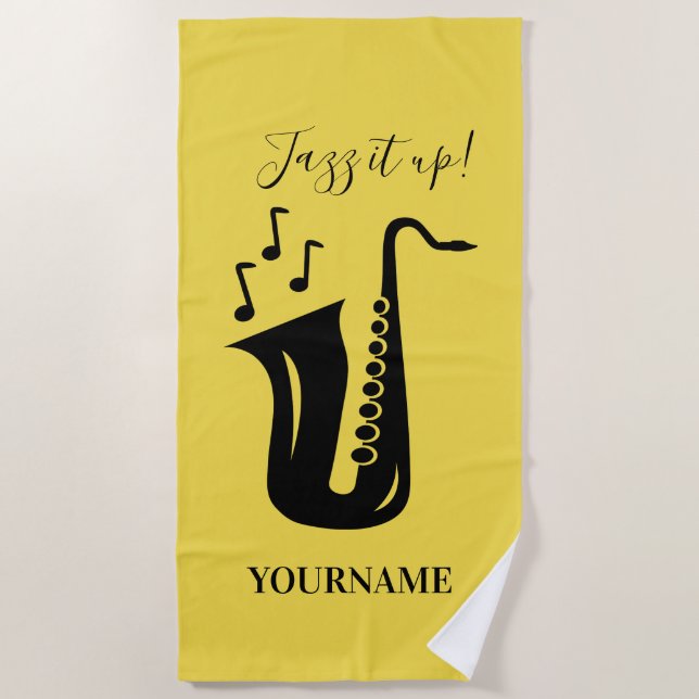 Cadeau serviette de plage personnalisée pour joueu (Devant)