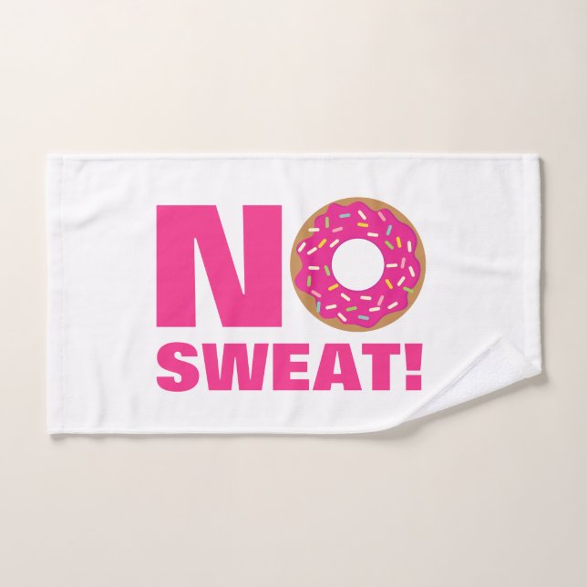 Cadeau serviette de sport drôle design beignet san (Serviette à main)